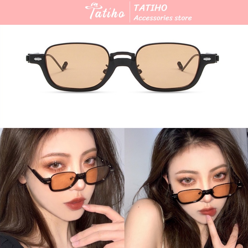 [Hàng Xịn, Giá Tốt] Kính Mát (Kính Râm) Kính Mát Gọng Kim Loại Oval Phong Cách Hàn Quốc Thời Trang - Mã MK031