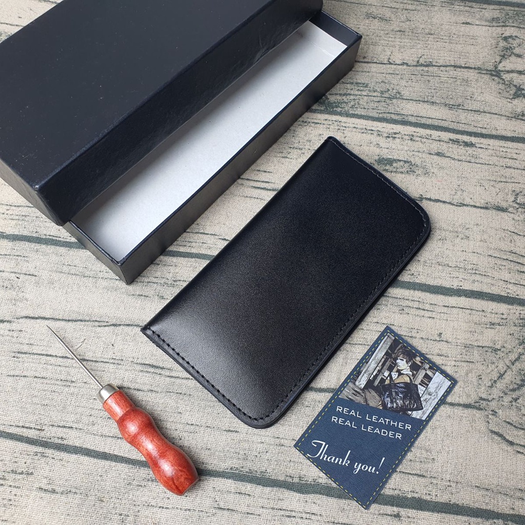Ví dài nhỏ siêu mỏng da thật 100%, ví cầm tay nam WL118  – BH 3 năm