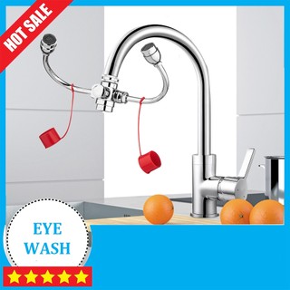 Vòi rửa mắt khẩn cấp kết hợp rửa tay UK0711A, vòi rửa mắt trong y tế, thiết bị rửa mắt khẩn cấp, bồn rửa mắt khẩn cấp