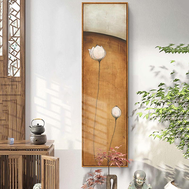 BỨC TRANH SEN TRẮNG NỀN CỔ TAO NHÃ THANH LỊCH NHẸ NHÀNG TRANG TRÍ NHÀ , PHÒNG THỜ , PHÒNG TRÀ,..