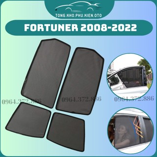 Rèm che nắng xe Toyota Fortuner 2008-2022,2023,2024- Bộ 4 tấm 4 cửa chắn nắng vừa khít form xe, nam châm hút mạnh