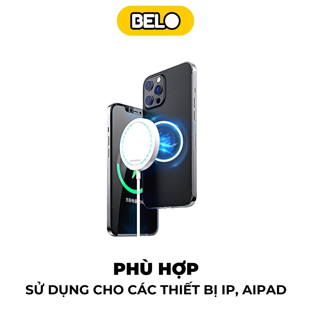Đế sạc không dây, sạc không dây Wekome WP-U92, sạc nhanh 15w - belo
