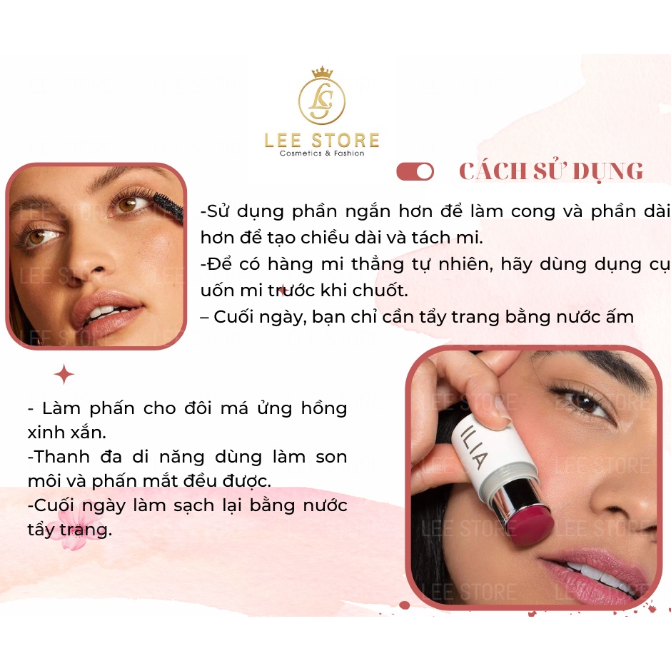 Set trang điểm ILIA mini gồm mascara và má hồng birthday Sephora 2023