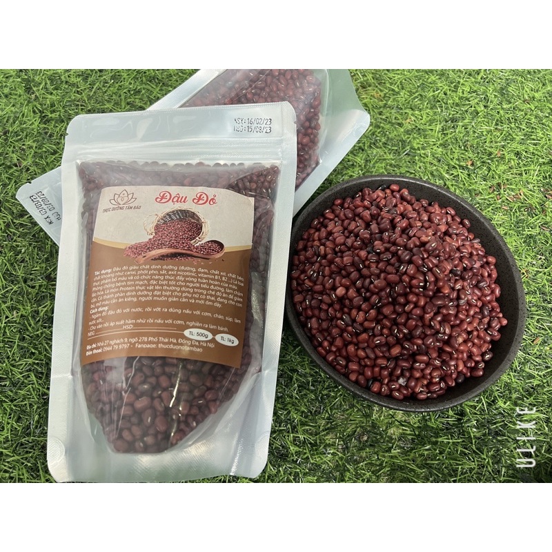 Đậu đỏ ( đỗ đỏ ) quê sống 500g - 1kg ( hàng lựa đẹp,hạt to, chắc, bùi... ) ( túi giấy thân thiện mội trường )