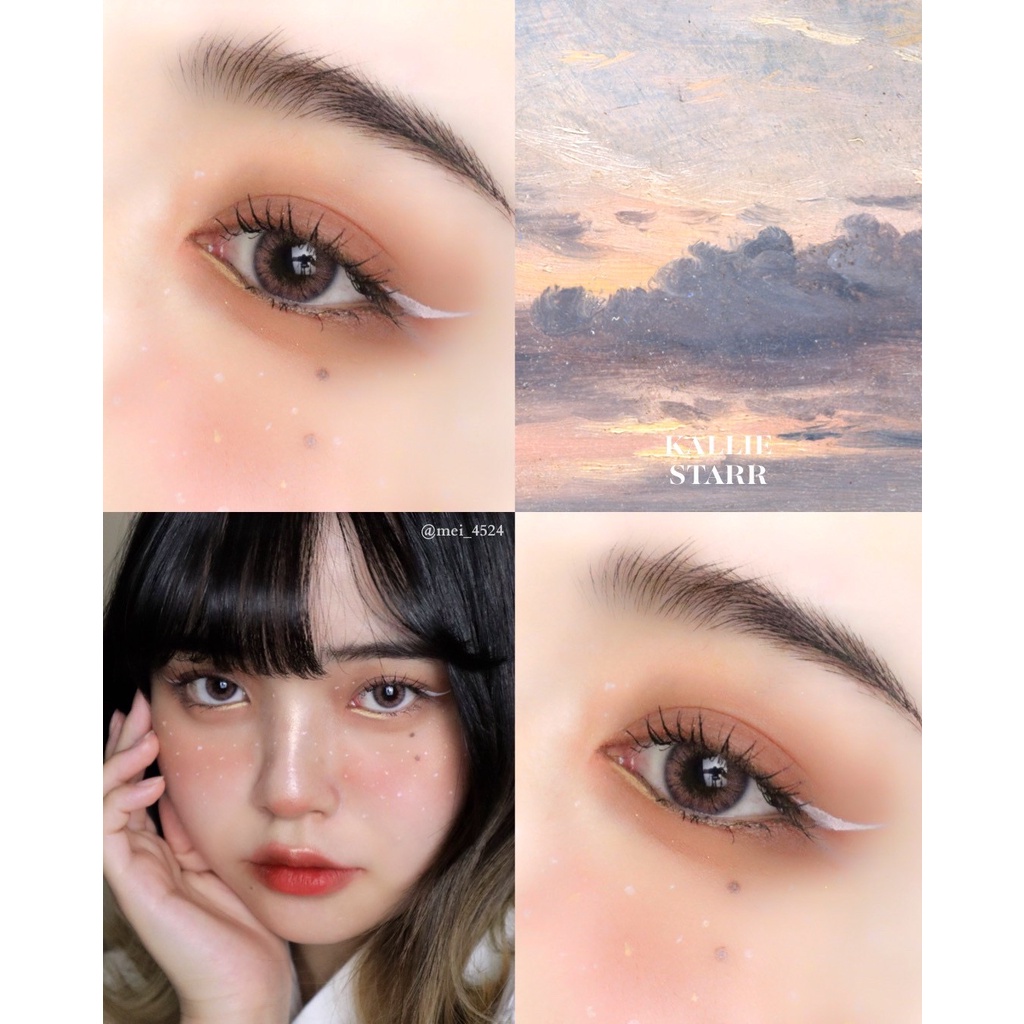 KALLIE STARR Bút Kẻ Mắt Nhiều Màu Không Lem Không Trôi Phù Hợp Với Mọi Phong Cách