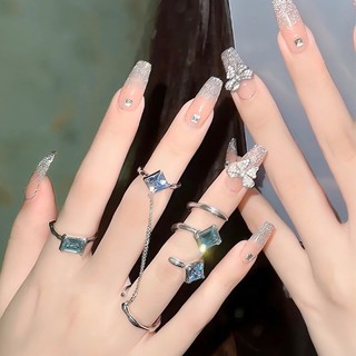 (ảnh thật) Cặp Charm Đá Cao Cấp Đính Móng 5F