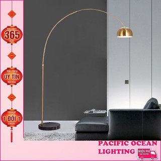 Đèn sàn phòng khách ♥️poc♥️ đèn cây sofa cao đế đá tự nhiên ml2008v tặng kèm bóng led 5w asia