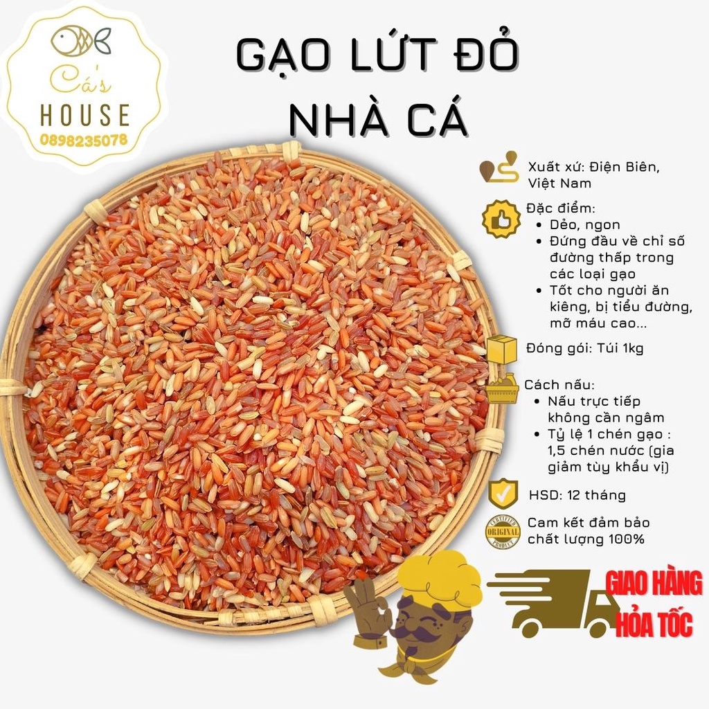 Gạo Lứt Đỏ Nhà Cá Gạo Lứt Dẻo Thơm Ngon Tốt Cho Sức Khỏe