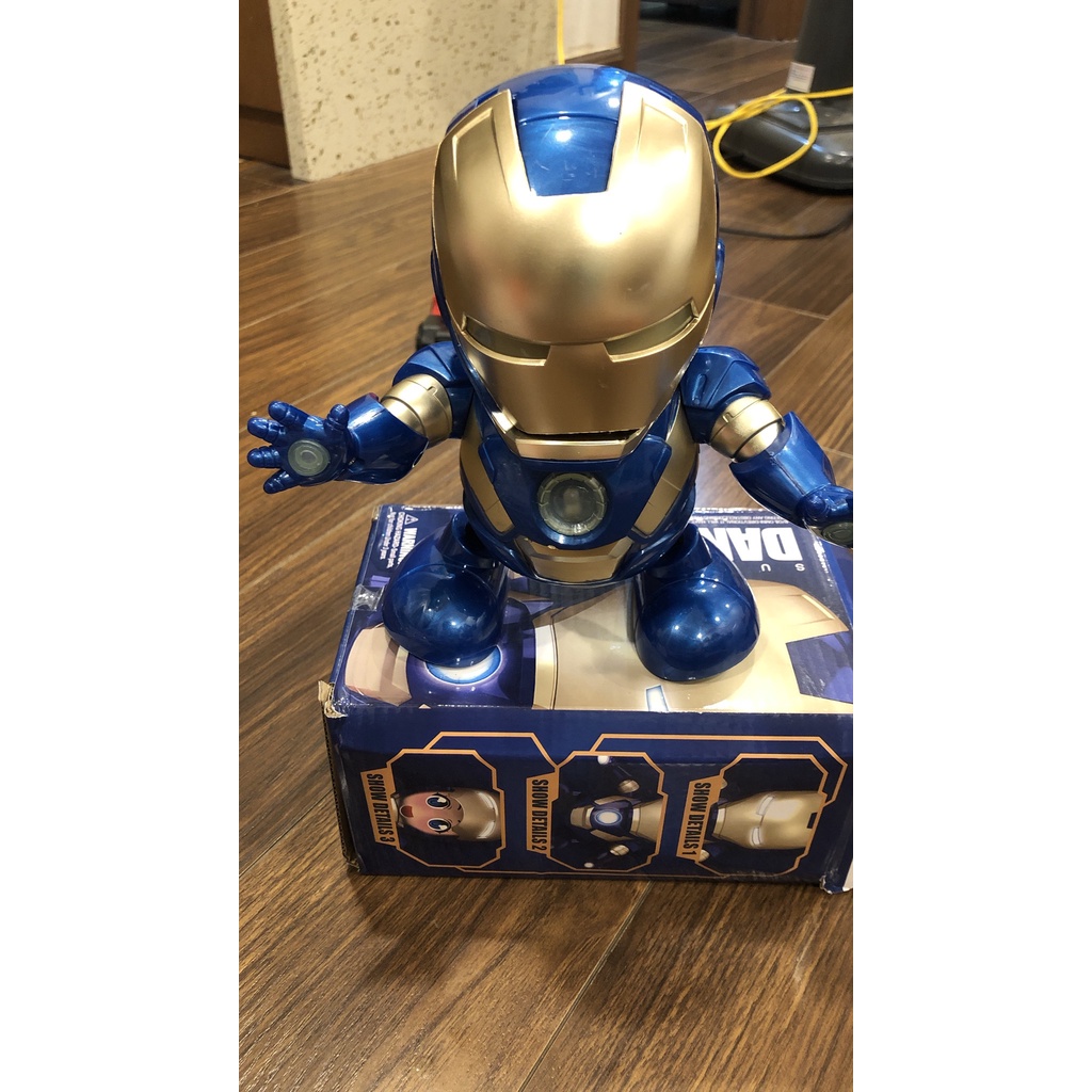Đồ chơi Robot người sắt Iron man, người nhện, Hulk nhảy múa vui nhộn