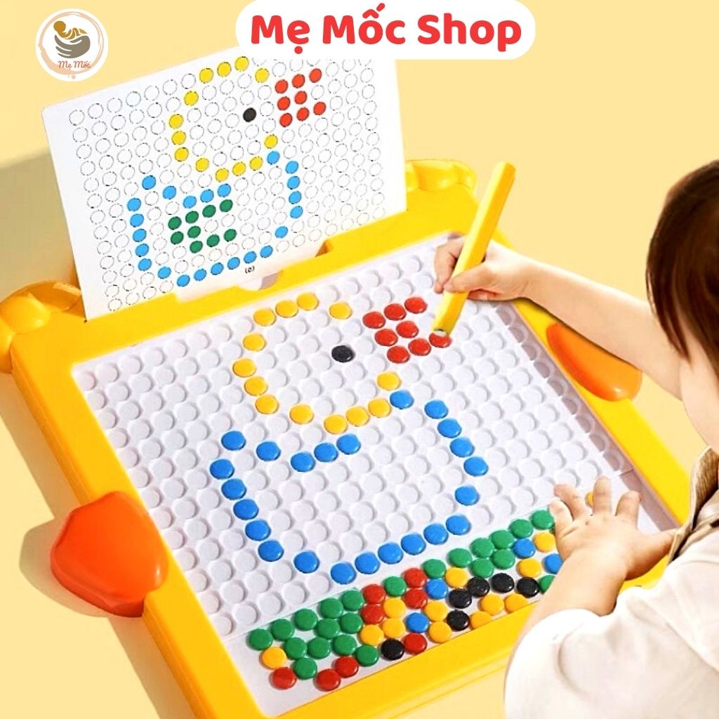 Bảng Vẽ Xếp Hình Nam Châm Thế Hệ Mới, Đồ Chơi Giáo Dục Xếp Hình Nam Châm, Bảng Vẽ Bút Bi Nam Châm Từ Tính Cho Bé