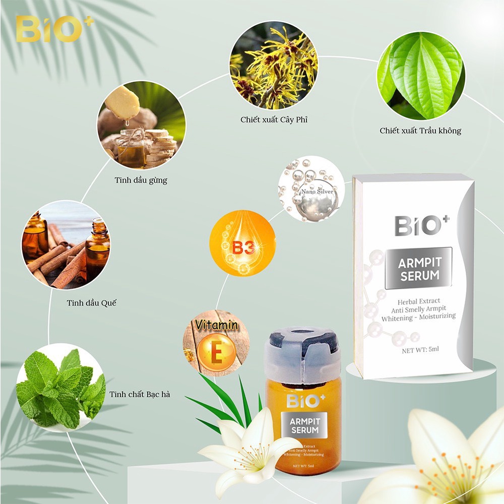 Khử mùi BiO,trị hôi nách BiO,serum ngăn ngừa mồ hôi,khử mùi hôi nách,chân,tay