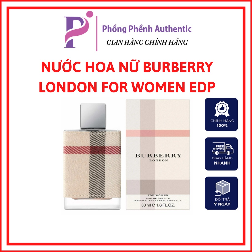 NƯỚC HOA BURBERRY LONDON FOR WOMEN EDP 50ML FULL BOX
