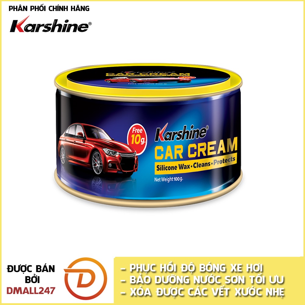 Kem đánh bóng sơn xe ô tô (Car Cream) Karshine 110g KA-CC110 - Dmall247, chăm sóc ô tô, xe máy