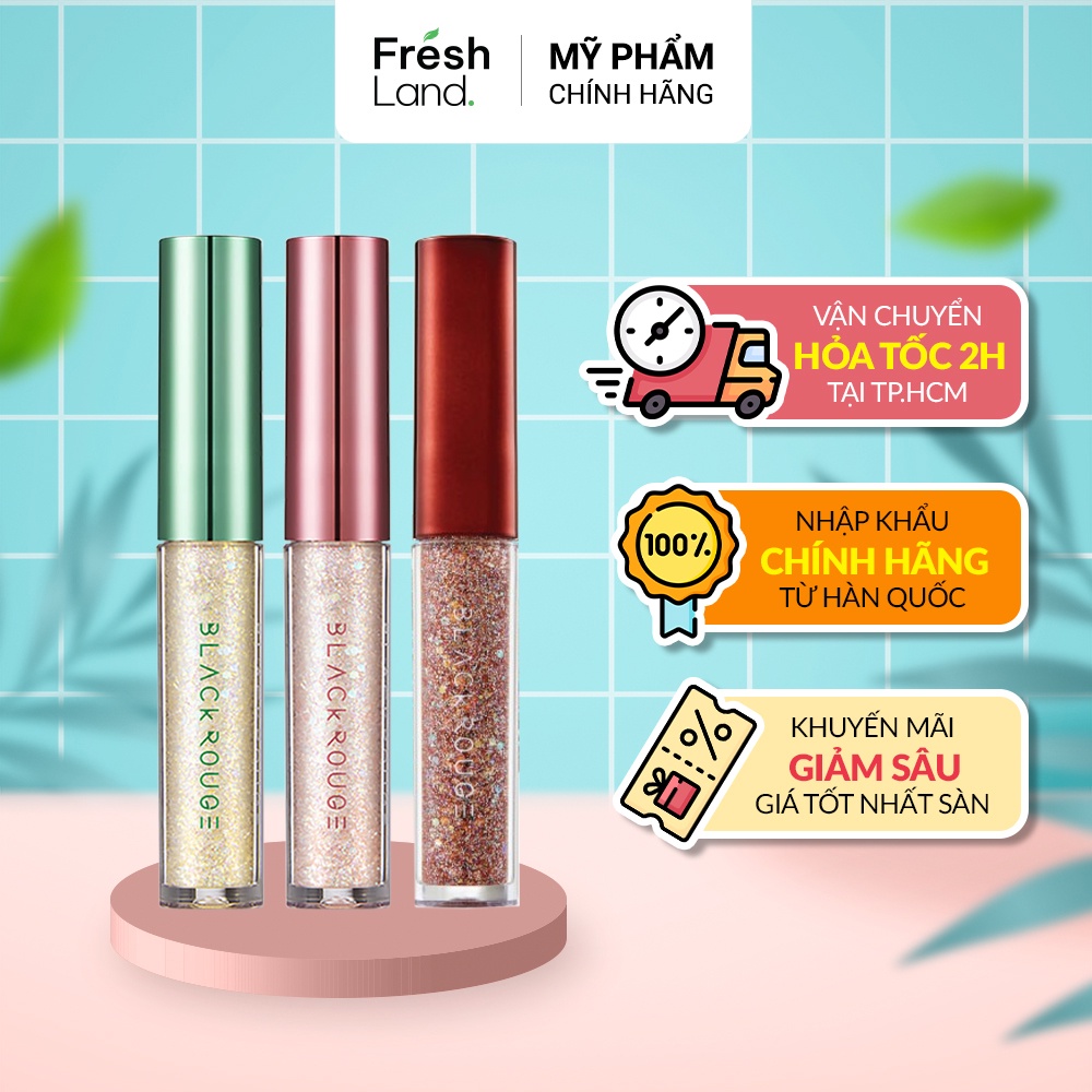 Gel Nhũ Mắt Cho Đôi Mắt Thêm Long Lanh Black Rouge Pearlvely i Glitter 2g