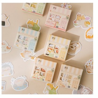 Hộp sticker 45 miếng trang trí sổ hàn quốc cute