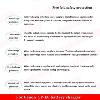 Bộ sạc Pin Canon LP-E8 máy ảnh Canon EOS 550D EOS600D EOS650D EOS700D