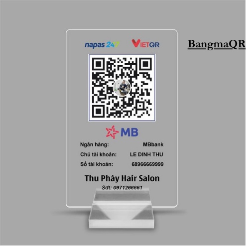 Mã QR CODE để bàn bằng mica bền đẹp chất lượng cao cấp (thời gian in siêu tốc)