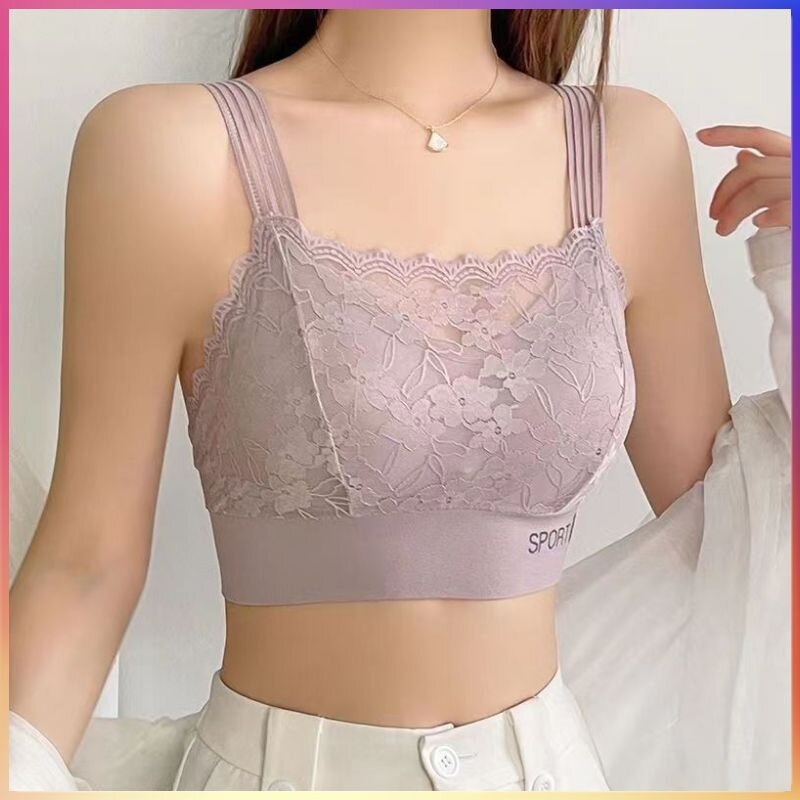 【Đường Zomidan】·Đồ lót kiểu Pháp, ren gợi cảm, chữ V sâu, đồ lót hở lưng đẹp, áo ống, ngực nhỏ, chống chói, bộ sưu tập bên, ngực, áo lót nữ