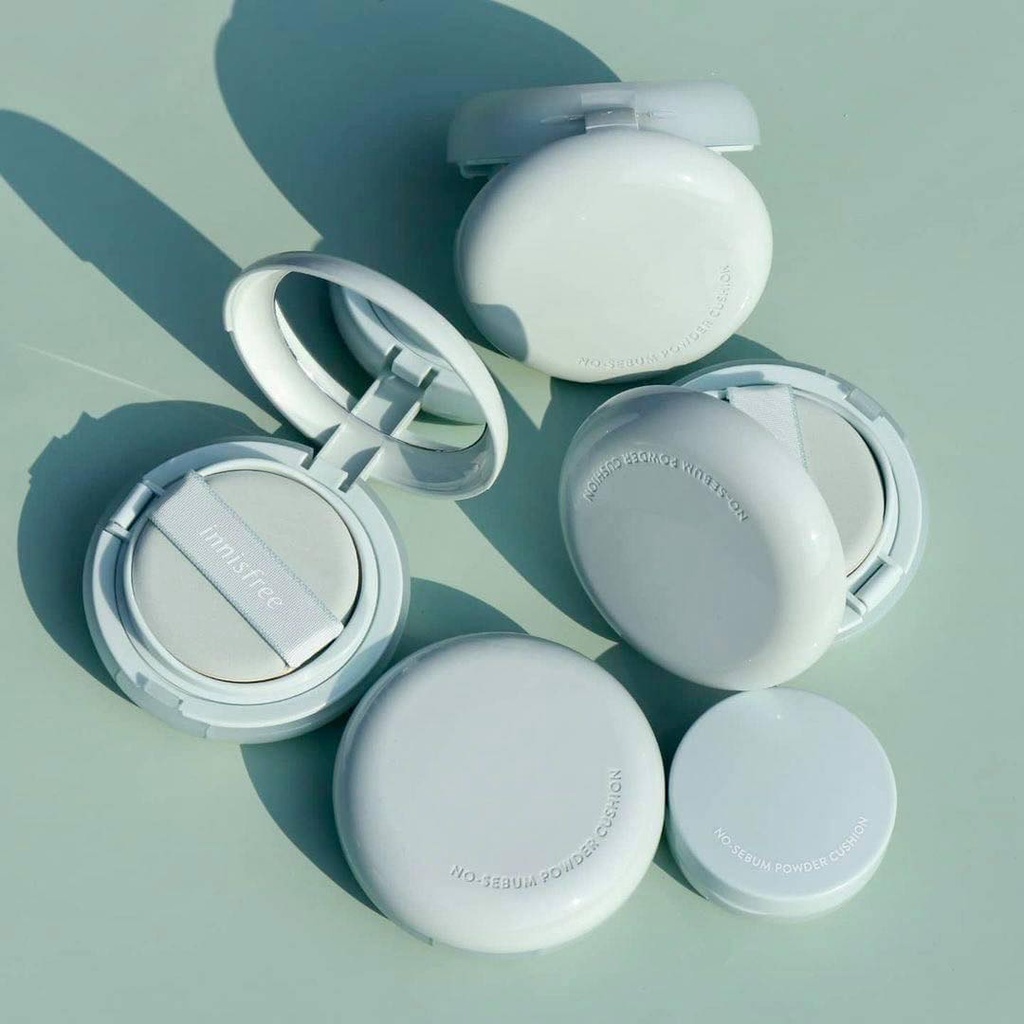 Phấn Nước Kiềm Dầu, Chống Nắng Innisfree No-Sebum Powder Cushion SPF29 PA++, Sun Cushion SPF50+ PA++++