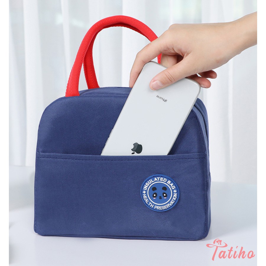 [Hàng Xịn, Giá Tốt] Túi Giữ Nhiệt Đựng Cơm Trưa Chống Nước Cao Cấp Vải Oxford 600D 23x14x20cm - Lunch Bag - Mã TG001