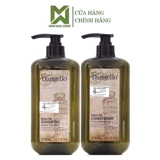 Dầu gội xả phục hồi siêu mượt Dangello Keratin 800ML chính hãng