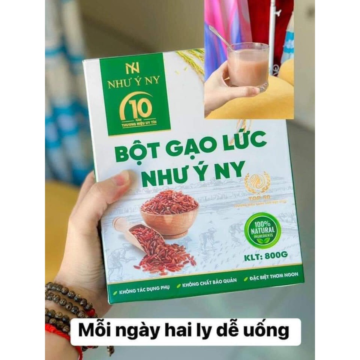 Bột Gạo Lứt Như Ý Ny Giảm Cân, Giảm Mỡ, Lợi Sữa Hiệu Quả Từ Thiên Nhiên, Dễ Uống Thơm Ngon 800gr