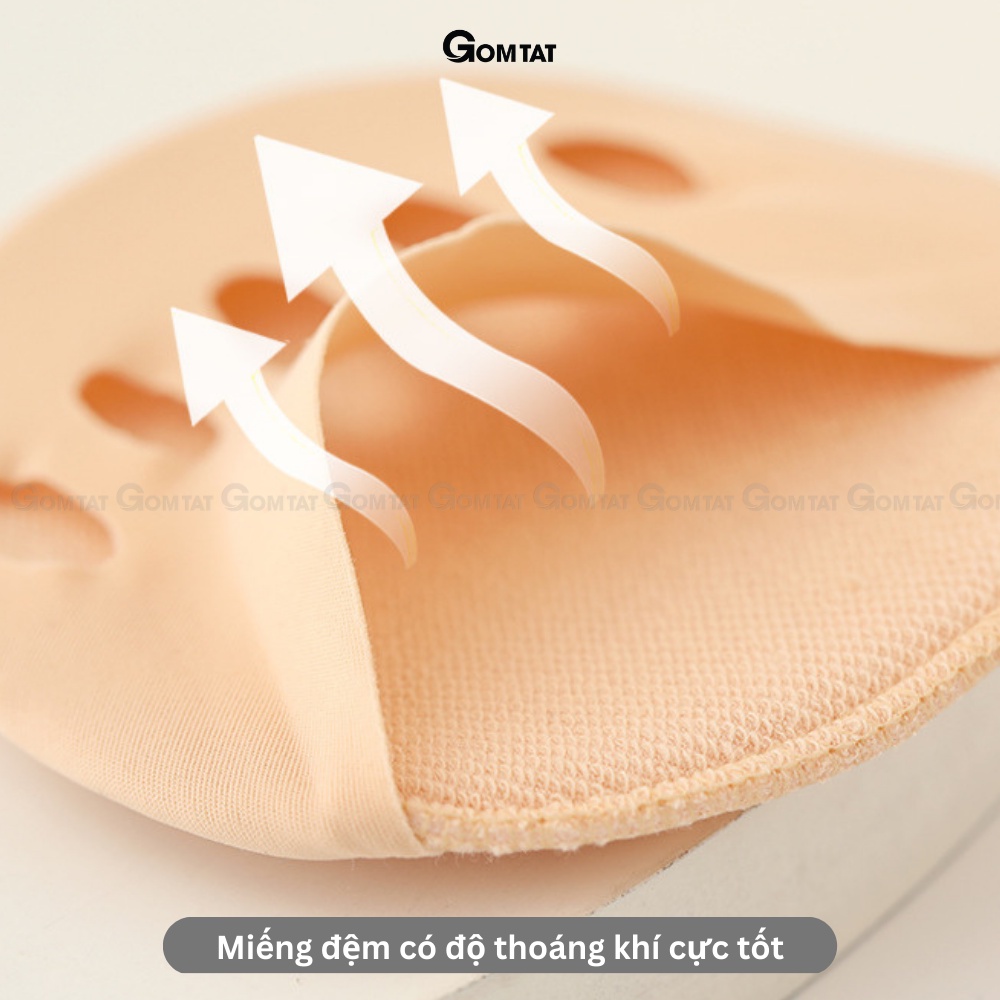 Tất nữ mũi chân đi giày cao gót GOMTAT, dạng xỏ ngón chất liệu cotton êm chân khử mùi hôi  -PO-MUICHAN-3010-1DOI