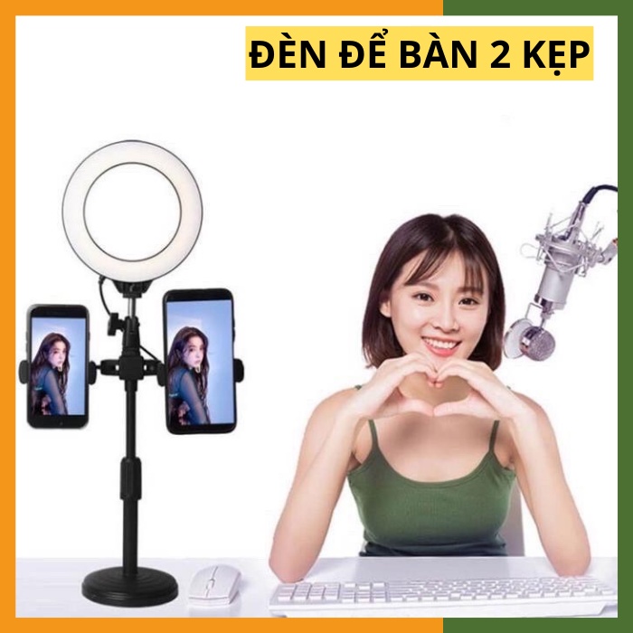 Đèn Livestream Để Bàn 2 Kẹp