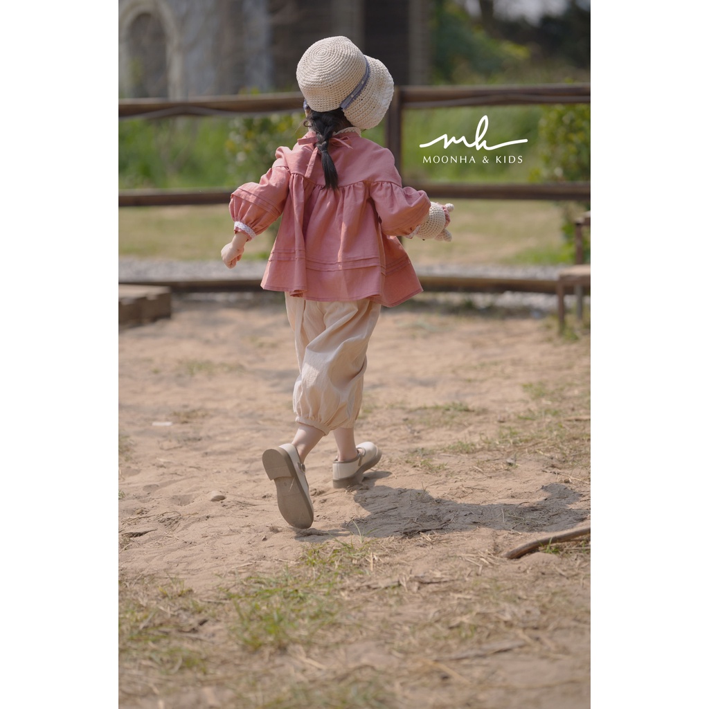 Áo tay phồng bé gái linen | Julia by Moon Ha & Kids