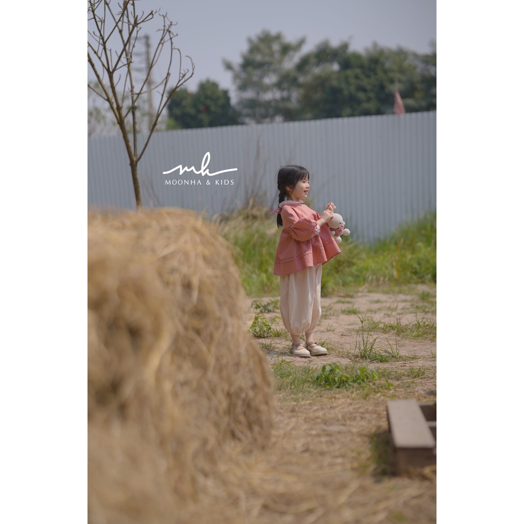 Áo tay phồng bé gái linen | Julia by Moon Ha & Kids
