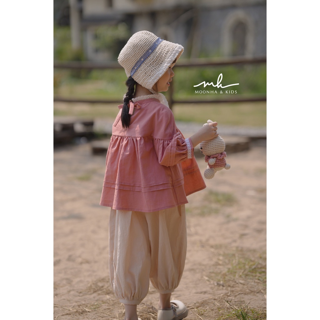 Áo tay phồng bé gái linen | Julia by Moon Ha & Kids