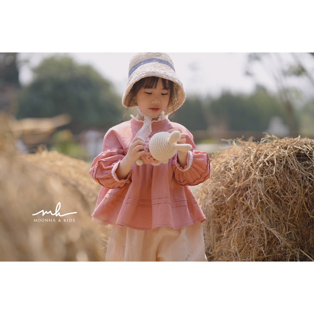 Áo tay phồng bé gái linen | Julia by Moon Ha & Kids