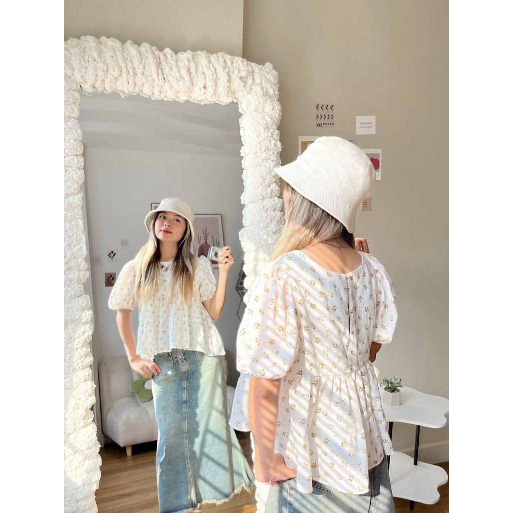 Chân Váy Jean Nữ Đuôi Cá OLARI Dáng Dài Phối Túi - OL253 - Cew Jeans Skirt