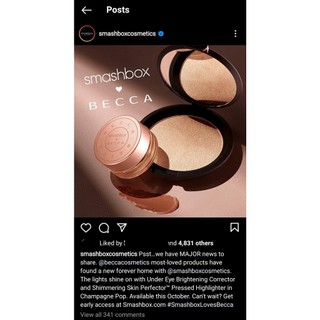 (Mini/Fullsize) Phấn highlight BECCA Shimmering Skin Perfector Pressed