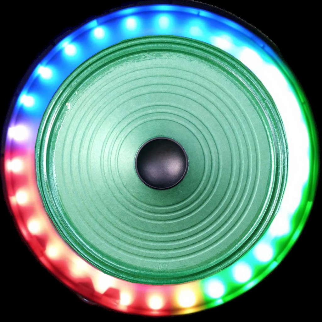 Loa bass 30 kèm đèn led nháy theo nhạc tròn