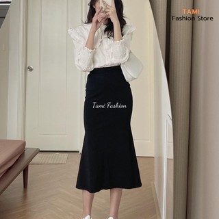 Chân váy đuôi cá dáng dài bigsize chất thun zip cao cấp