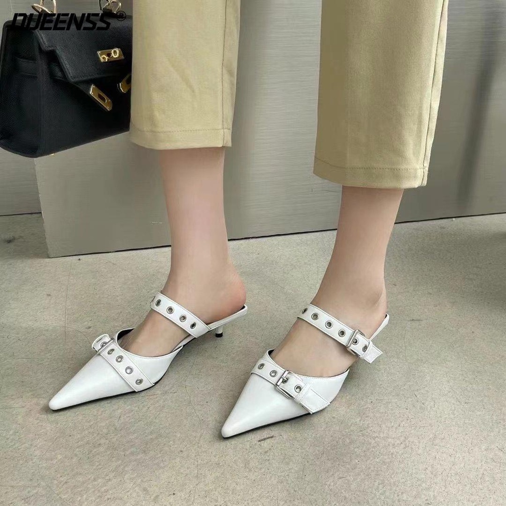 Ins! Túi Đeo Chéo Thời Trang Sành Điệu Cao Cấp Cho NữDép Cao Gót Mũi Nhọn Phong Cách Pháp