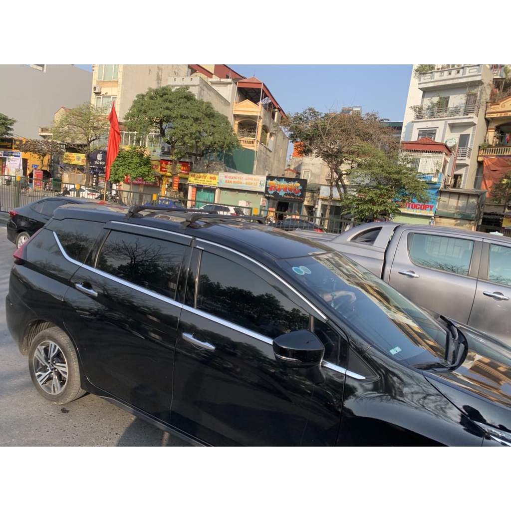 Giá nóc ngang kẹp cửa lắp xe 7 chỗ xpander, inova, ertiga, crv, premacy... SIÊU CHẮC CHẮN VÀ KHOẺ