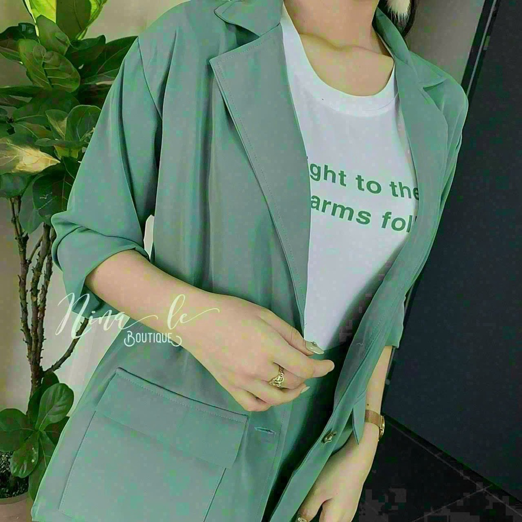 Set bộ nữ 3 món, chất for lót cotton thời trang nữ sang chảnh kèm áo khoác vest ở ngoài cho các bạn nữ diện đi chơi xinh