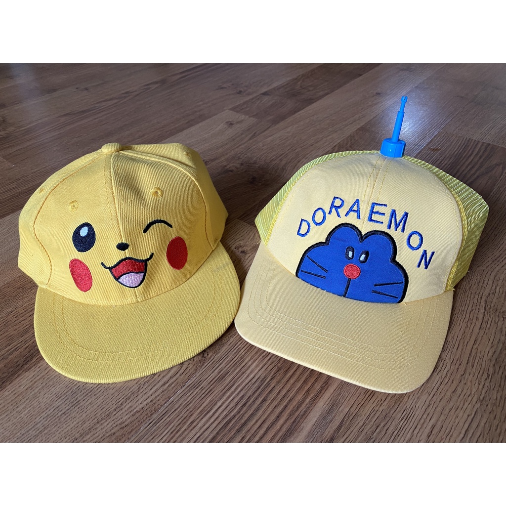 Mũ nón hiphop Doraemon Pokemon cho bé trai