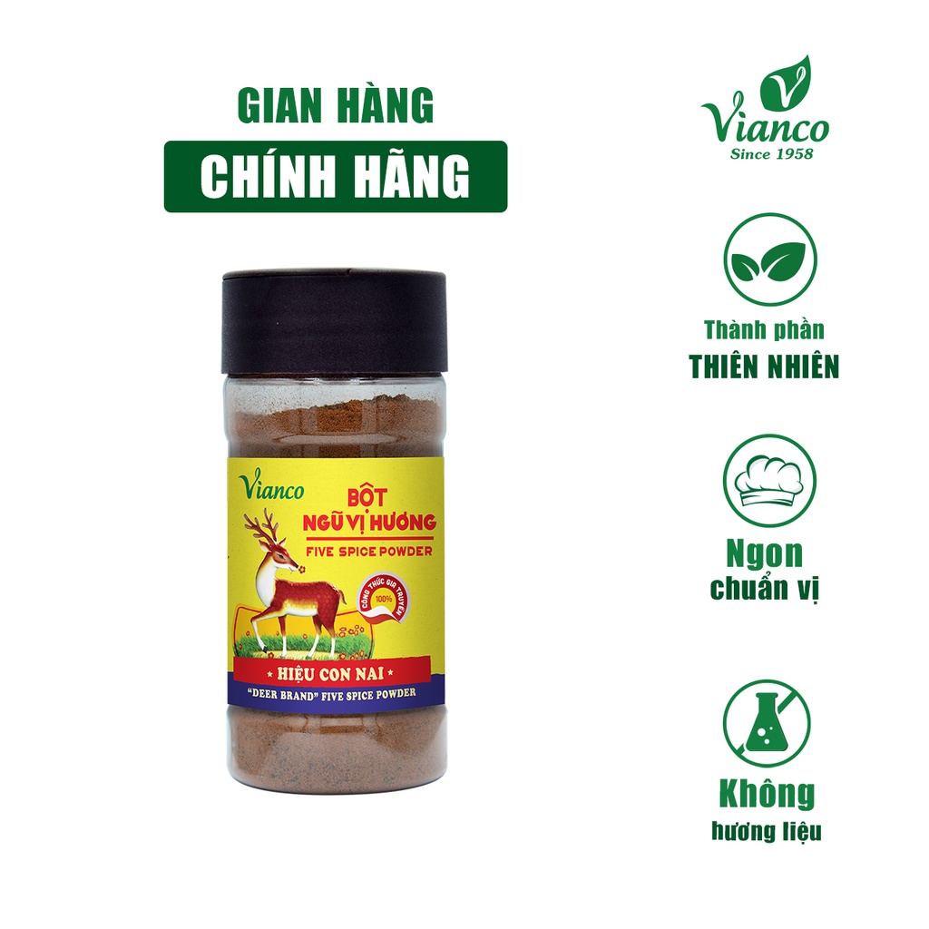 Bột Ngũ Vị Hương Hiệu Con Nai Vianco Pet 50gr