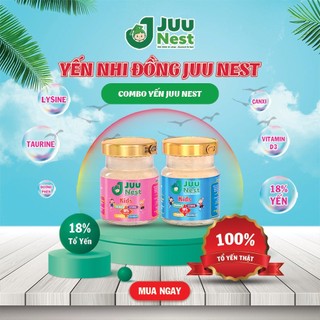 Yến hũ Juu Nest Kids 18% yến tươi dung tích 70ml cho bé biếng ăn, yến sào chưng sẵn trẻ em