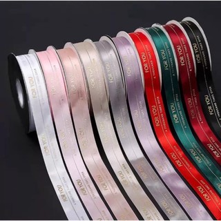 Dây ruybang/ribbon chữ - họa tiết - ribbon voan chữ 2.5cm