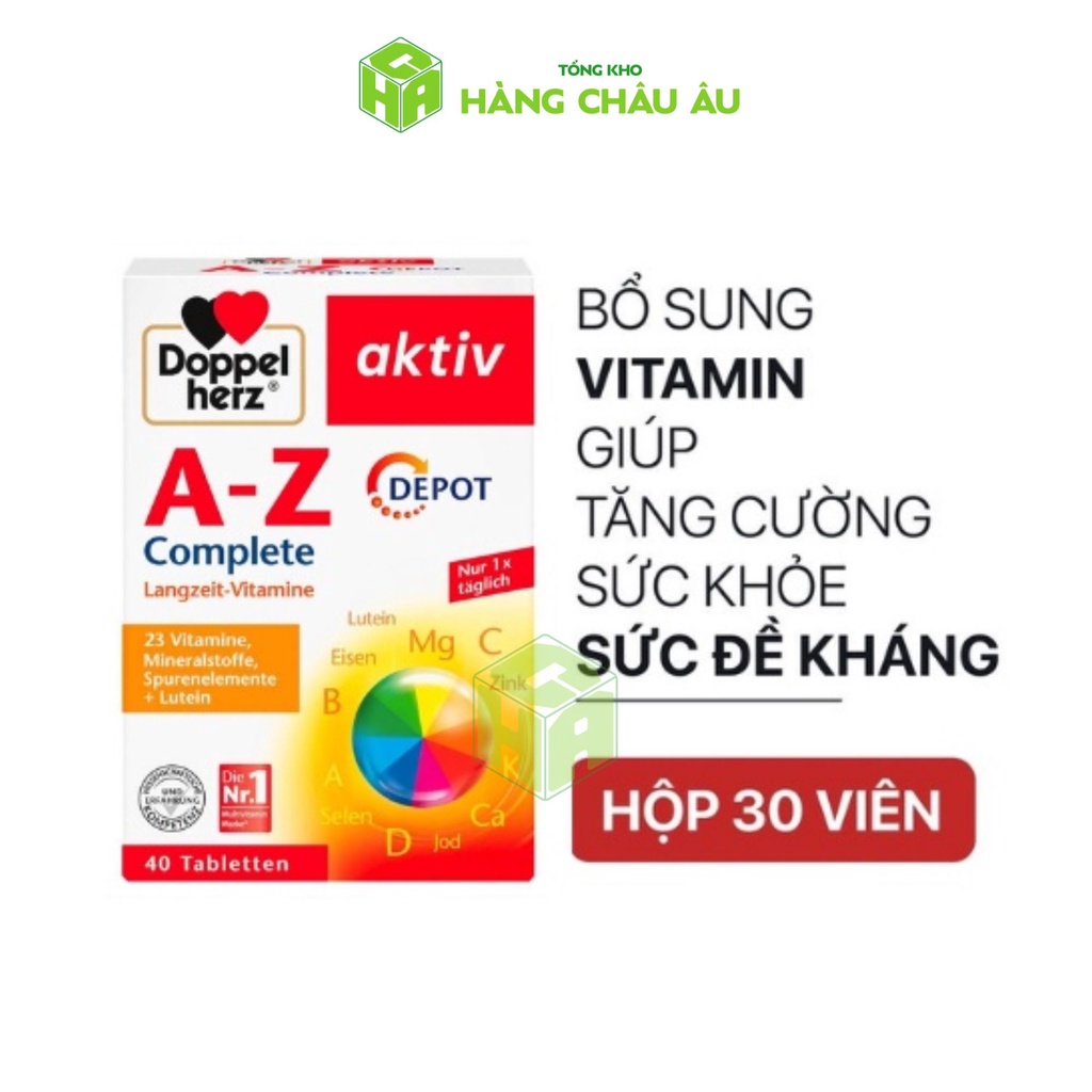 Viên Bổ sung Vitamin tổng hợp Doppelherz A-Z - hộp 40 viên hàng Đức