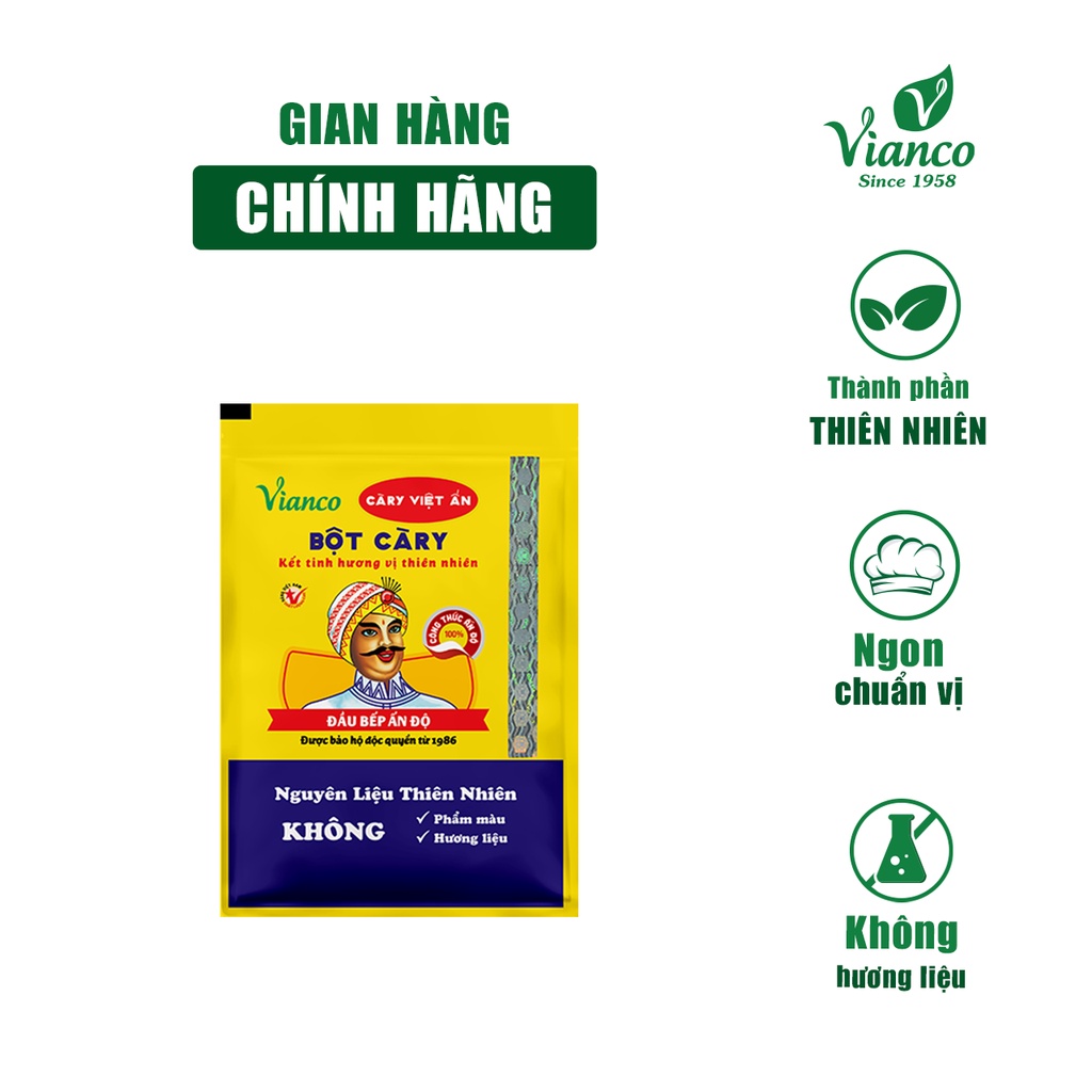 Bột Cà Ri Hiệu Đầu Bếp Ấn Độ Vianco - Việt Ấn 10gr