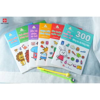 Sách -300 miếng bóc dán thông minh (nhiều chủ đề)