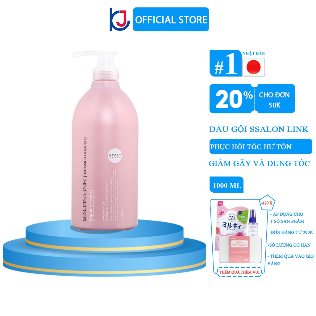 Dầu gội phục hồi tóc hư tổn Salon Link extra shampoo 1000ml