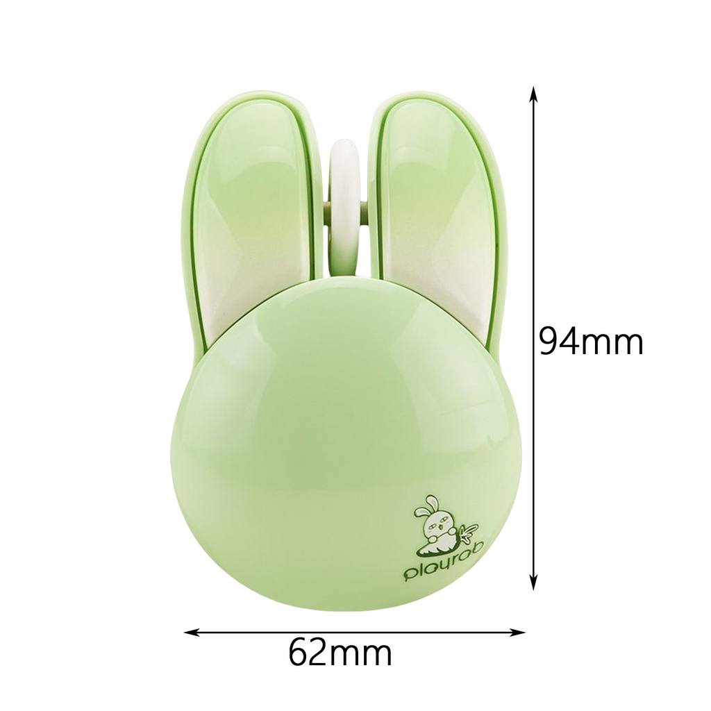 [Reyalxa] Chuột Quang Không Dây USB Thiết Kế Thỏ Hoạt Hình Kawaii 3D Dễ Thương Không Gây Tiếng Ồn Chơi Game Cho Laptop