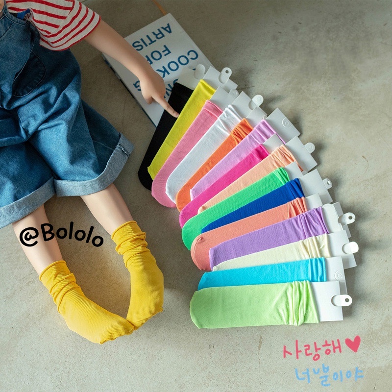 Bololo Vớ Nhung Mỏng Kẻ Sọc Dọc Màu Sắc Tươi Sáng Thời Trang Cho Mẹ Và Bé