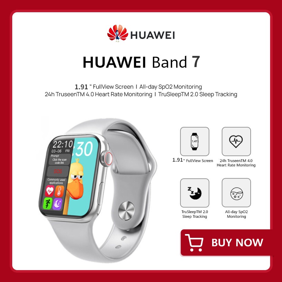Đồng Hồ Thông Minh Band 7 Thiết Kế Nhỏ Gọn Cảm Biến Từ Tính Bluetooth gọi không dây không thấm nước đồng hồ đồng